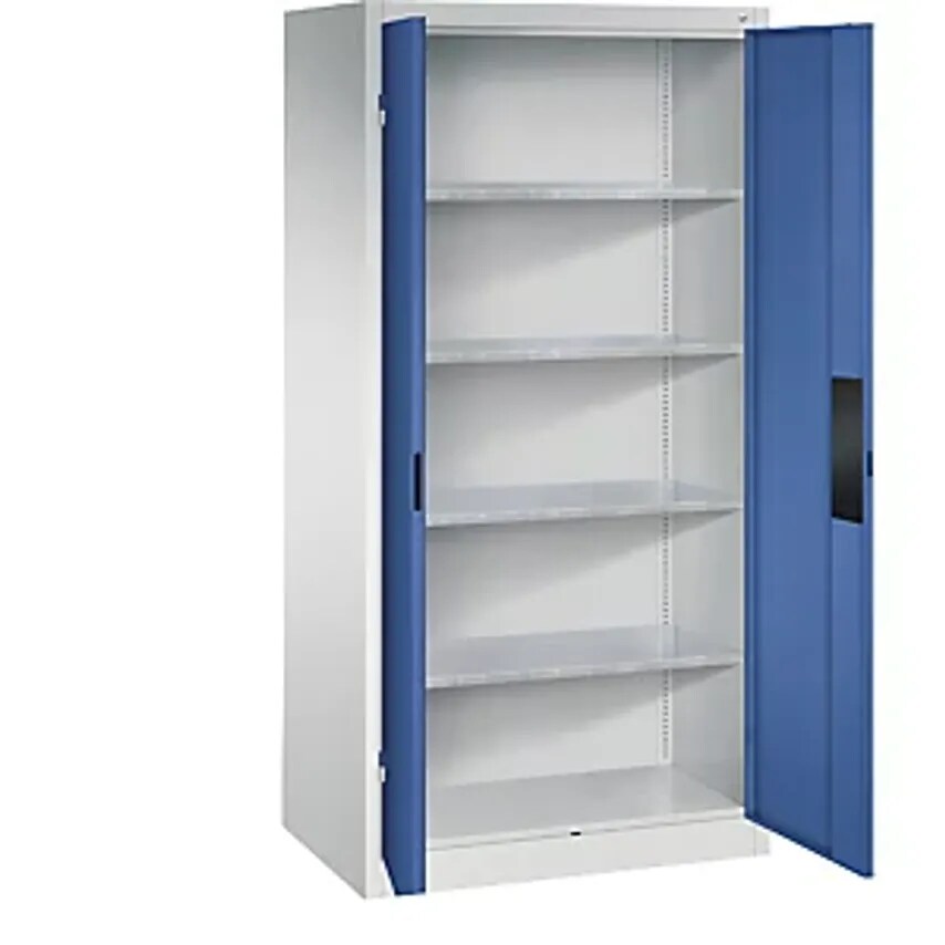 Heavy Duty Workshop Cupboard, Width 930mm, Depth 600mm, Gentian Blue Door