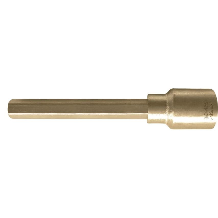 Hex Bit Socket 1/2" - 17 mm Long Series Non Sparking Cu-Be 36679
