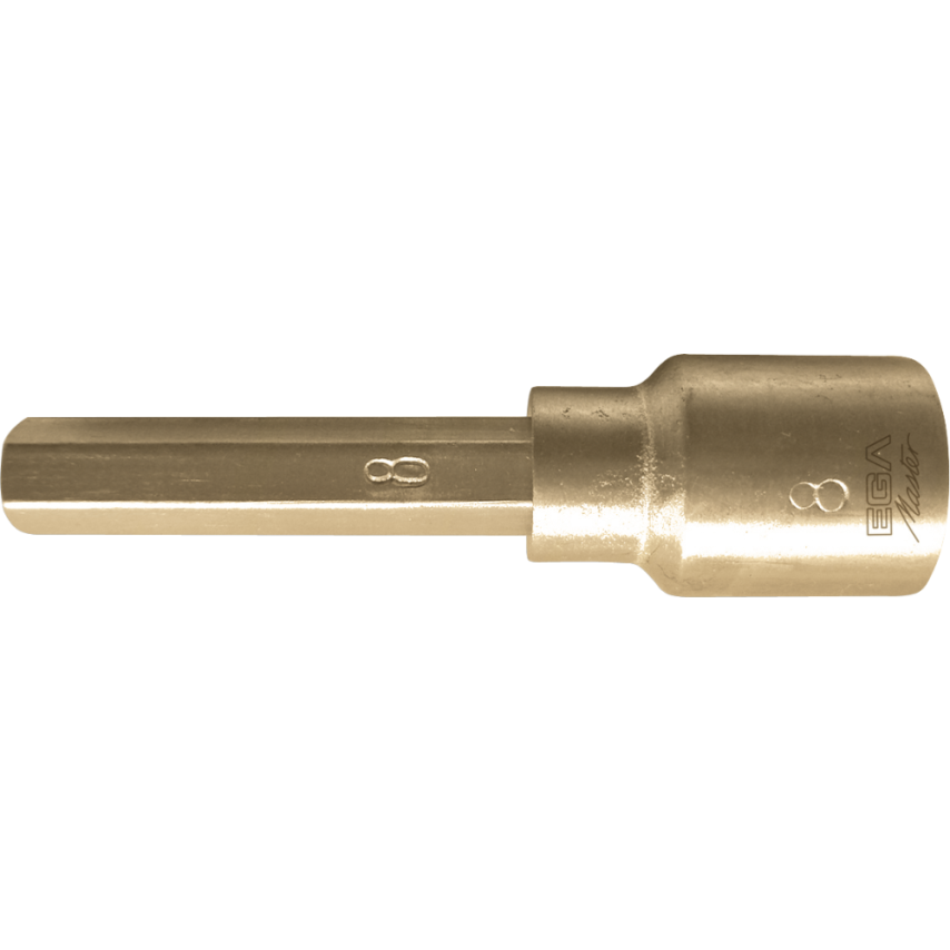 Hex Bit Socket 1/4"- 7mm Non Sparking Al-Bron