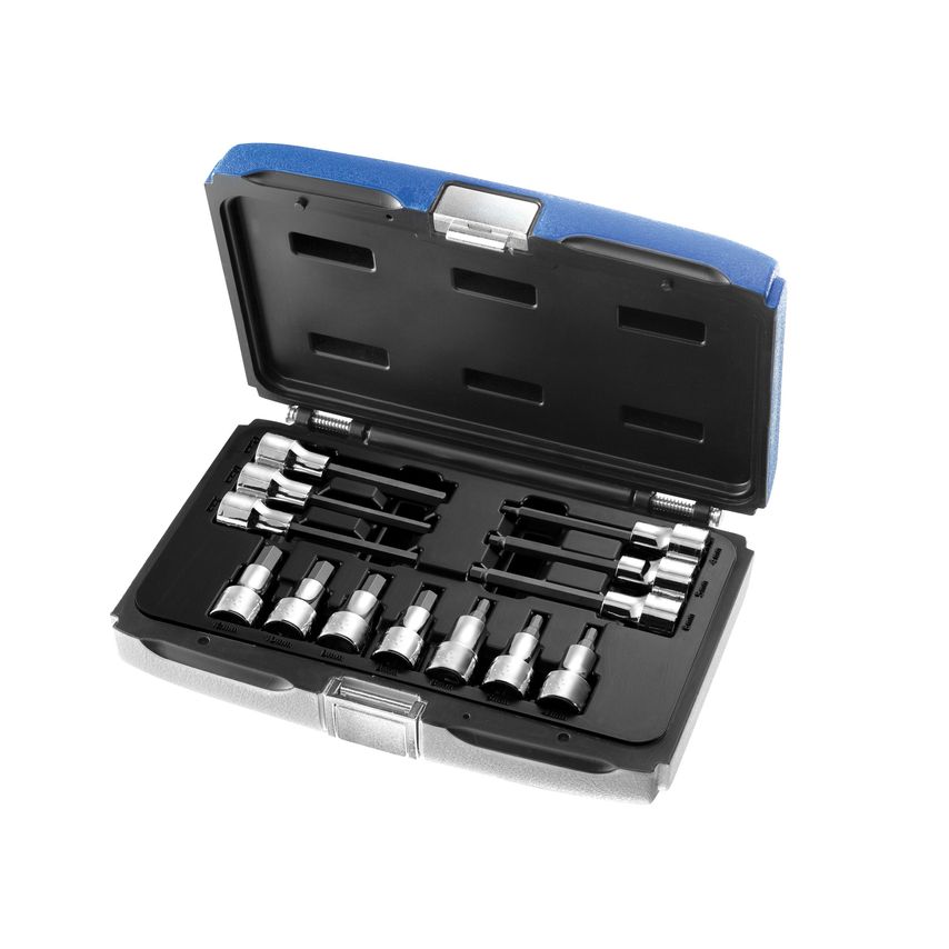Hex Bit Socket Set of 13 1/2in Drive