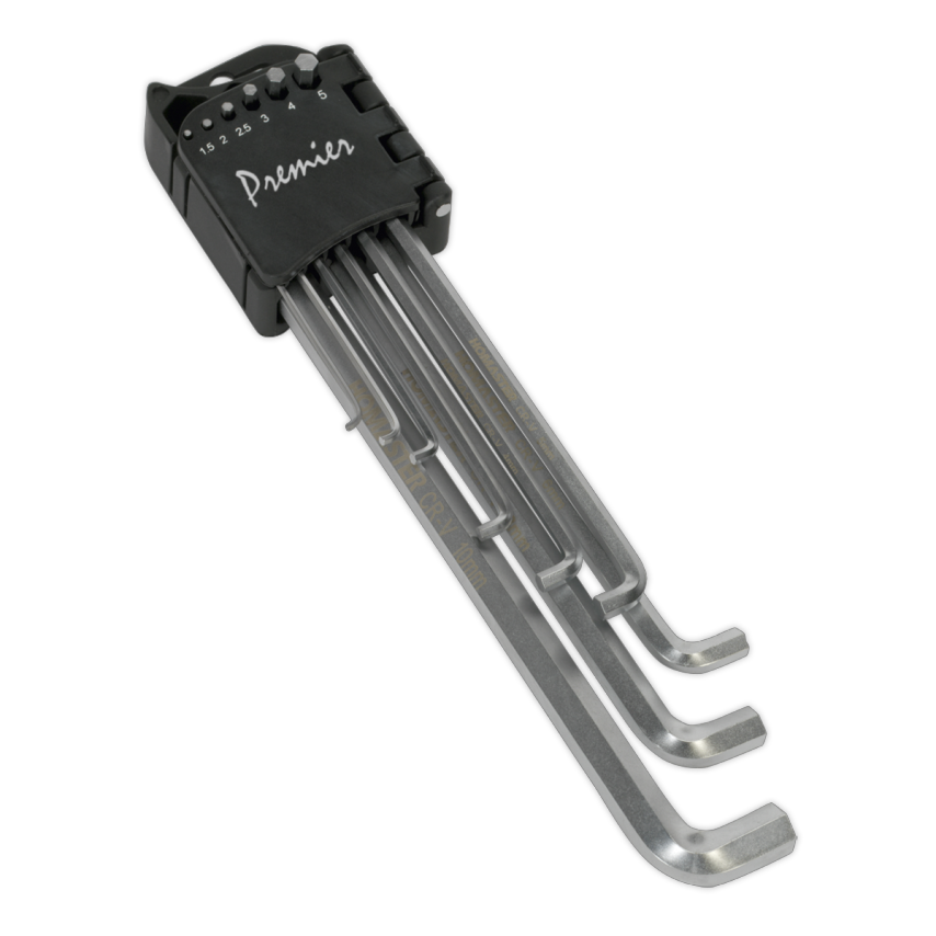 Hex Key Set9 Piece Extra Long Stubby Element Metric