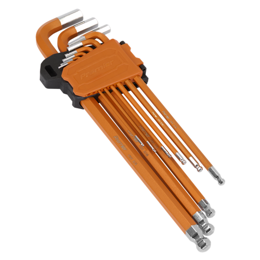 Hex Key Set Extra-Long Ball End - 9 Piece