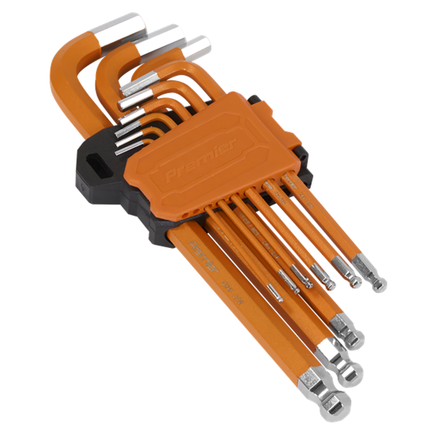 Hex Key Set Long Ball End - 9 Piece