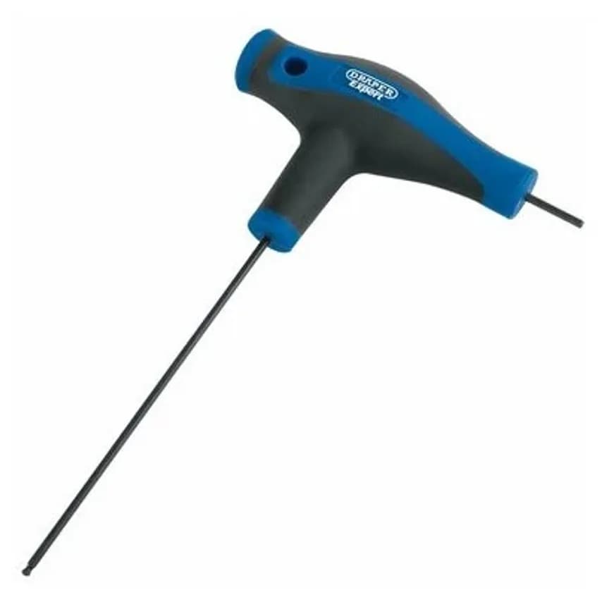 Hex Key and Ball End Double Ended T-Handle 2.0mm Chrome Vndm Steel