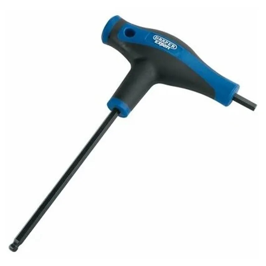 Hex Key and Ball End Double Ended T-Handle 6.0mm Chrome Vndm Steel