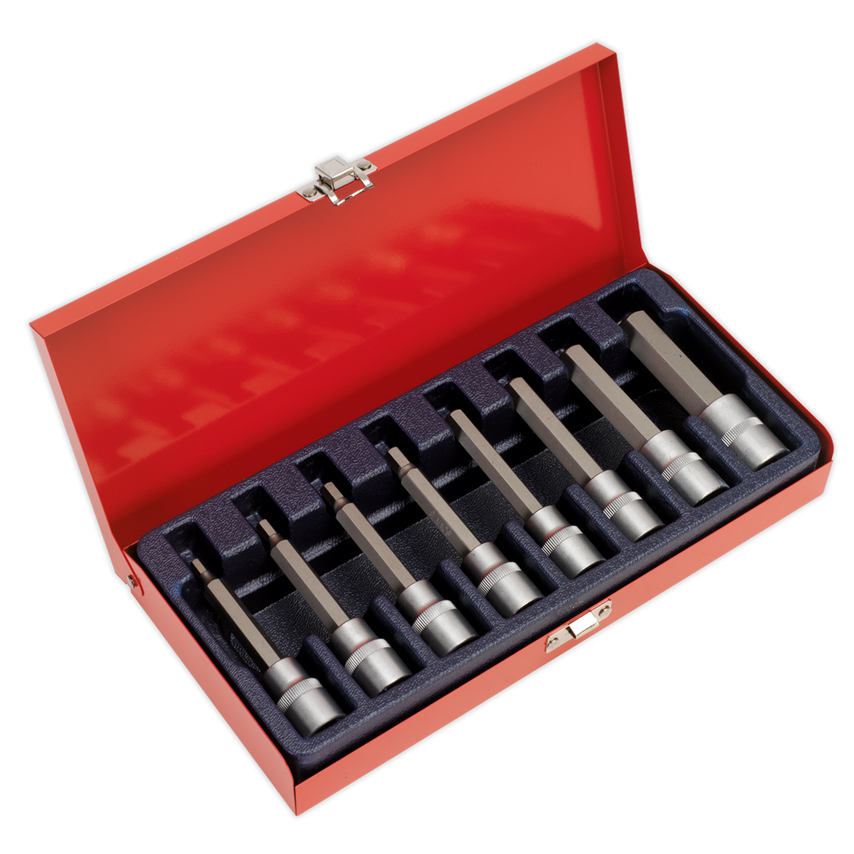 Hex Socket Bit Set8 Piece 1/2" Square Drive Metric