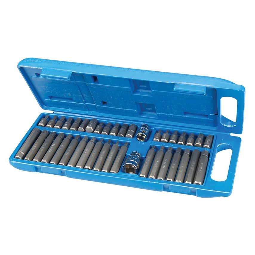 Hex, T20 - T55 & Spline Bit Set 40 Piece