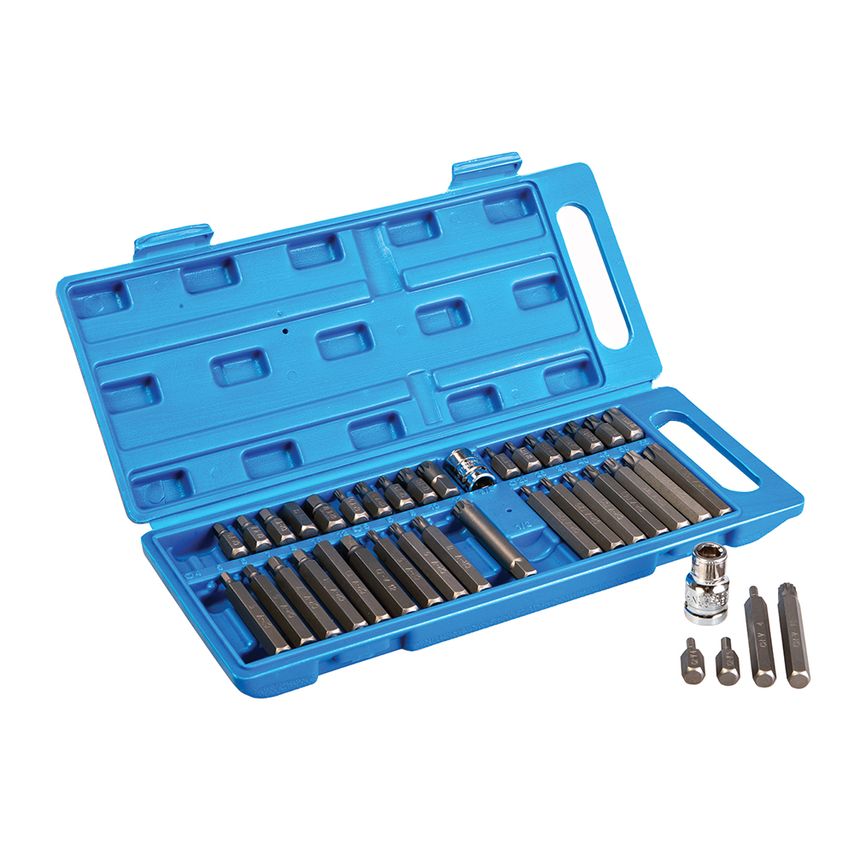 Hex, T20 - T55 & Spline Bit Set 40 Piece