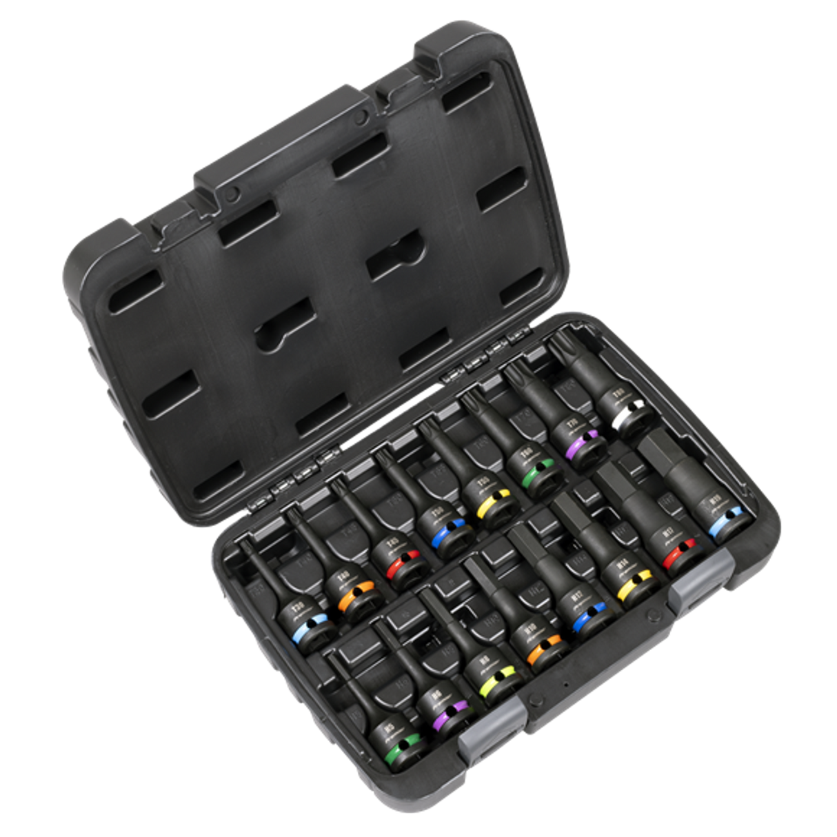 Hex & TRX-Star* Impact Socket Bit Set 1/2in Square Drive - 16 Piece
