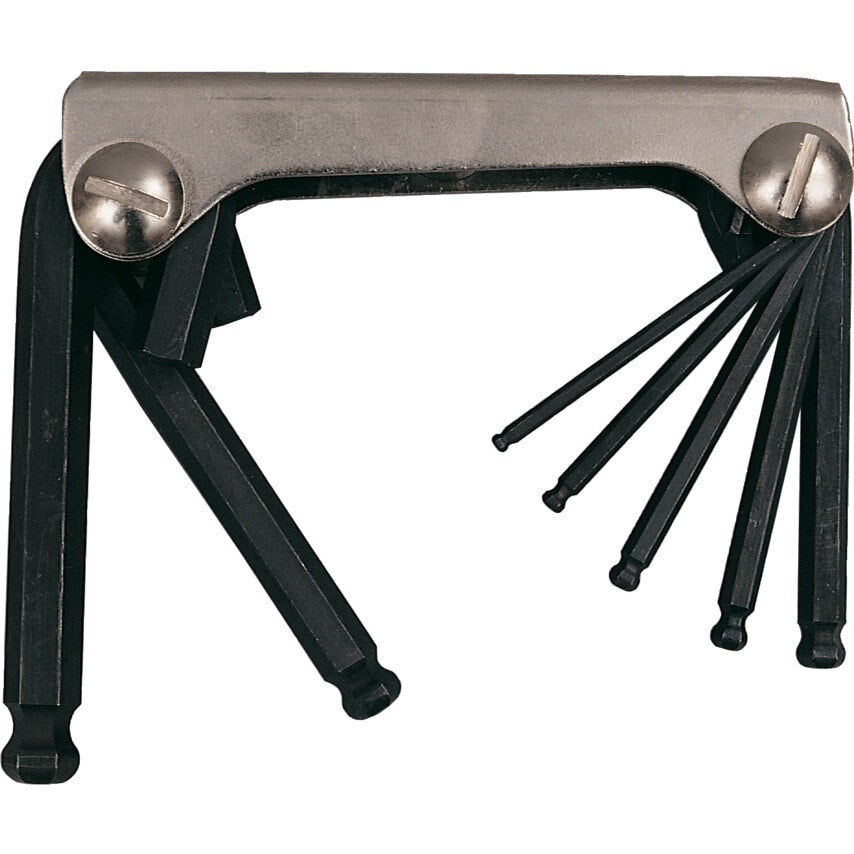 Hexagon Ball Wrench Clip Set - inch 7 Piece