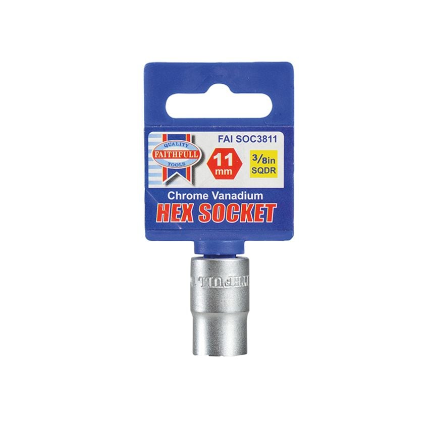 Hexagon Socket 3/8in Drive 11mm FAISOC3811