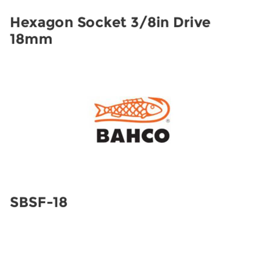 Hexagon Socket 3/8in Drive 18mm