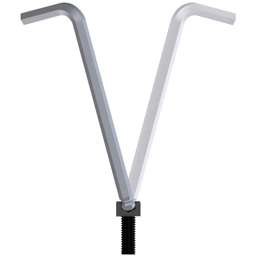 Hexagon socket key, extra long