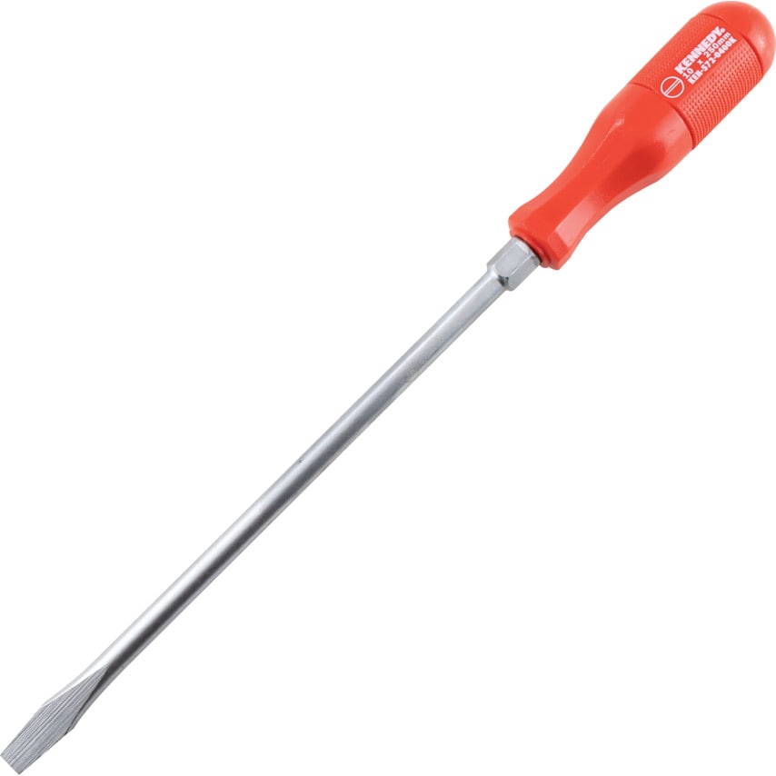 Hi-Grip Flat Head Screwdriver, 10.0mm Slotted Tip, 250mm Blade