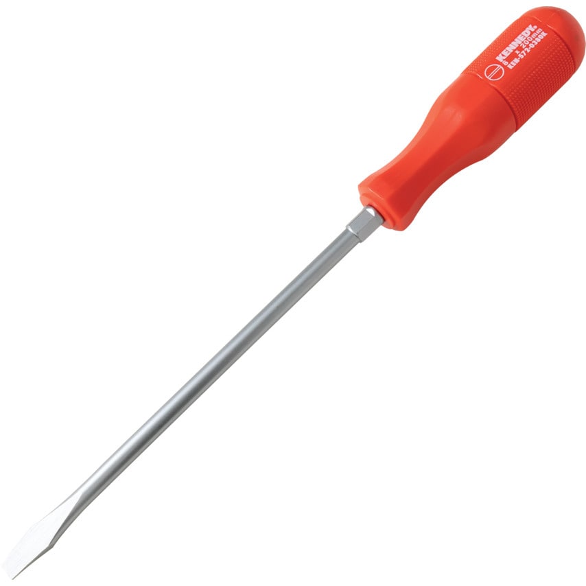 Hi-Grip Flat Head Screwdriver, 8.0mm Slotted Tip, 200mm Blade