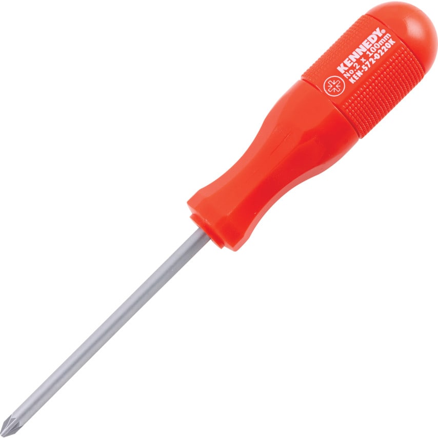 Hi-Grip Pozi Screwdriver, No.2 Pozi Tip, 100mm Blade