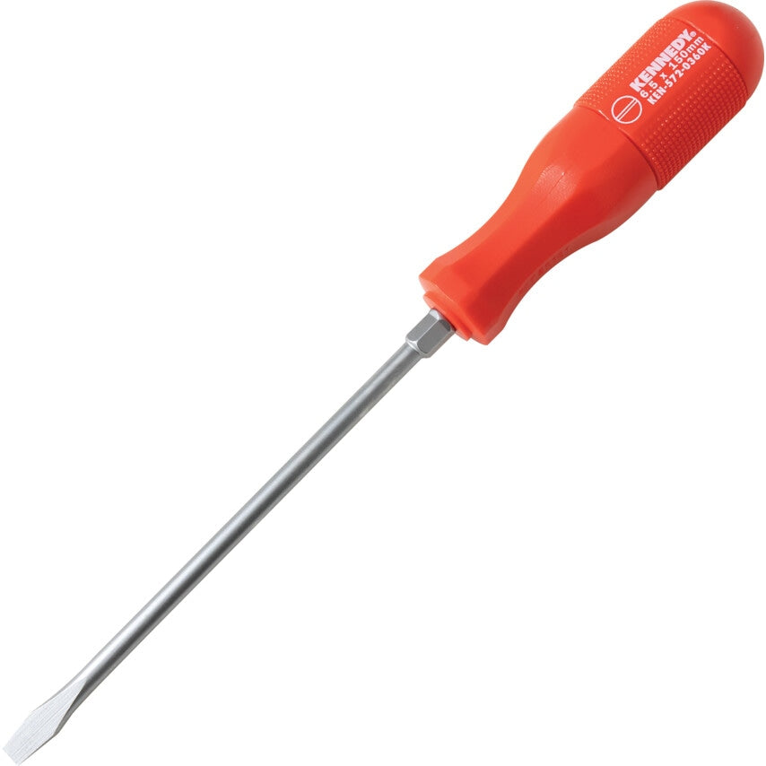 Hi-Grip Stubby Flat Head Screwdriver, 6.5mm Slotted Tip, 38mm Blade