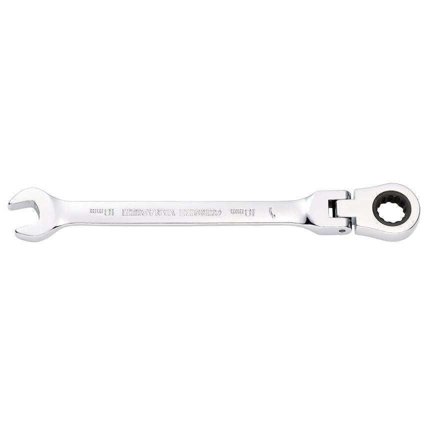 Hi-Torq Metric Flexible Head Ratcheting Combination Spanner 10mm