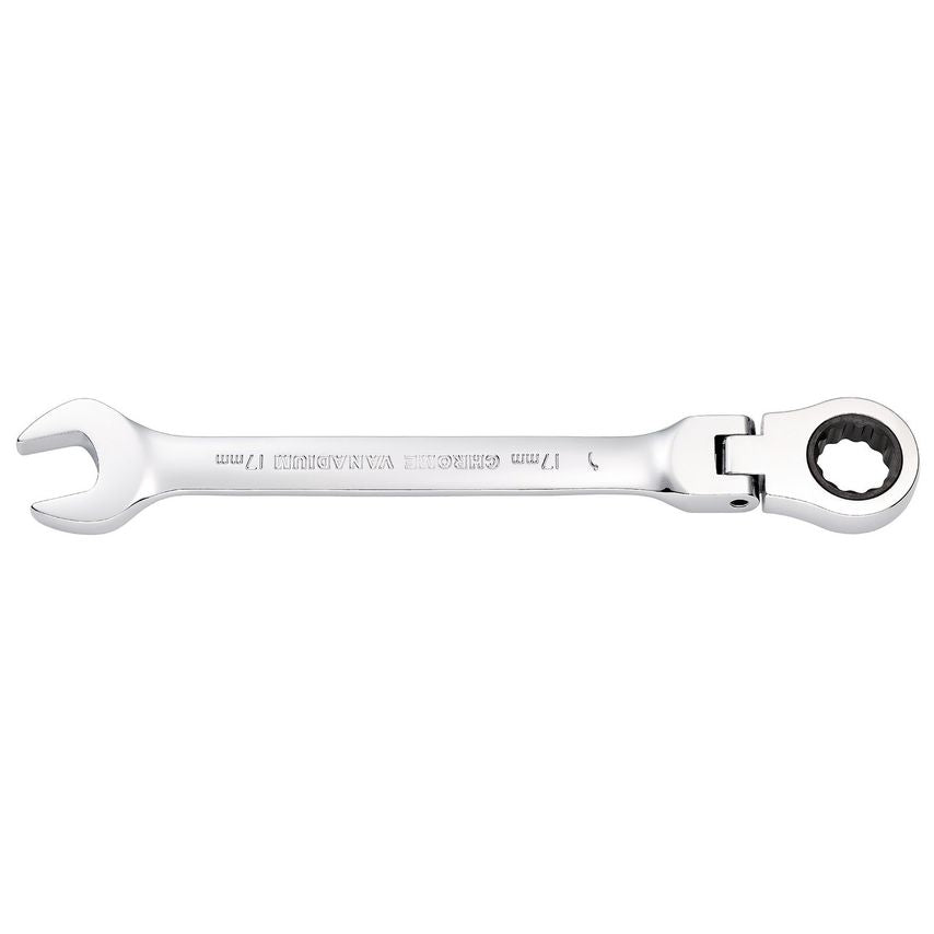 Hi-Torq Metric Flexible Head Ratcheting Combination Spanner 17mm