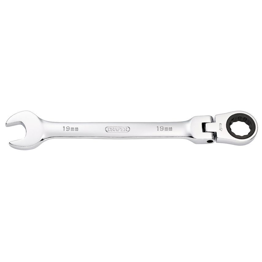 Hi-Torq Metric Flexible Head Ratcheting Combination Spanner 19mm