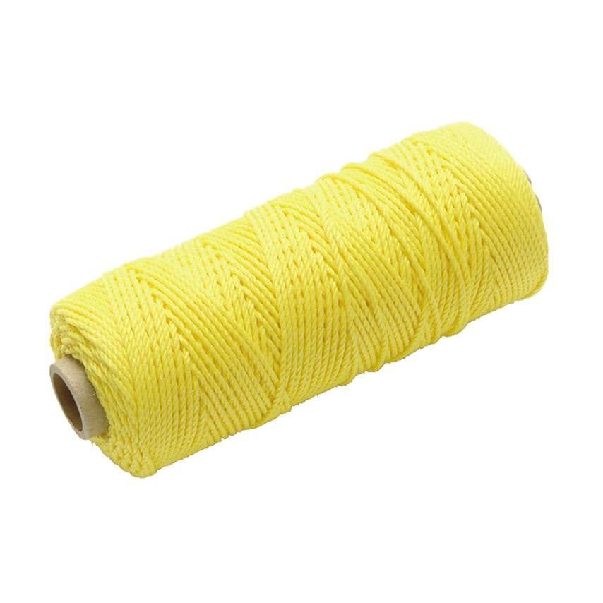 Hi-Vis Nylon Brick Line 100m (330ft) Yellow FAIBLHVY