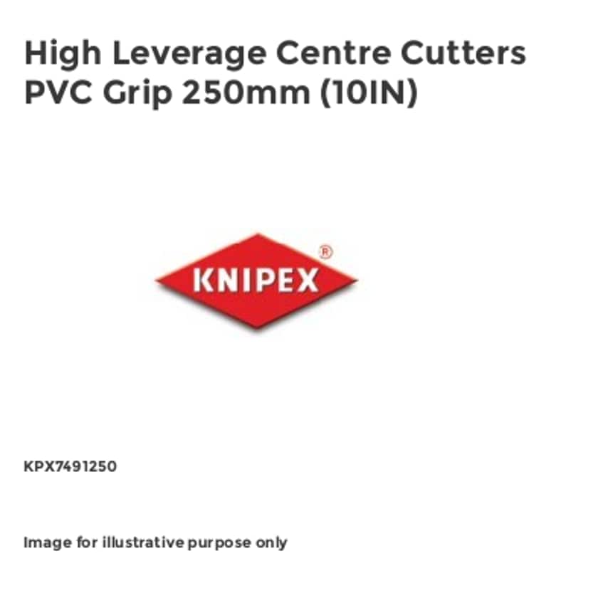 High Leverage Centre Cutters PVC Grip 250mm (10IN) KPX7491250