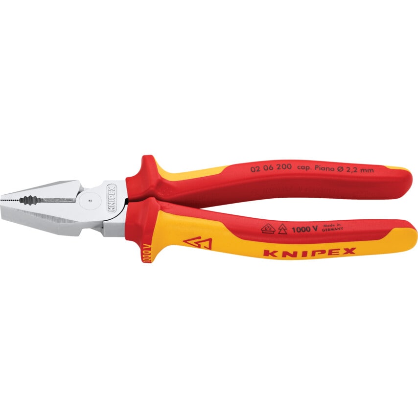 High Leverage Chrome Plated Combination Plier 200mm