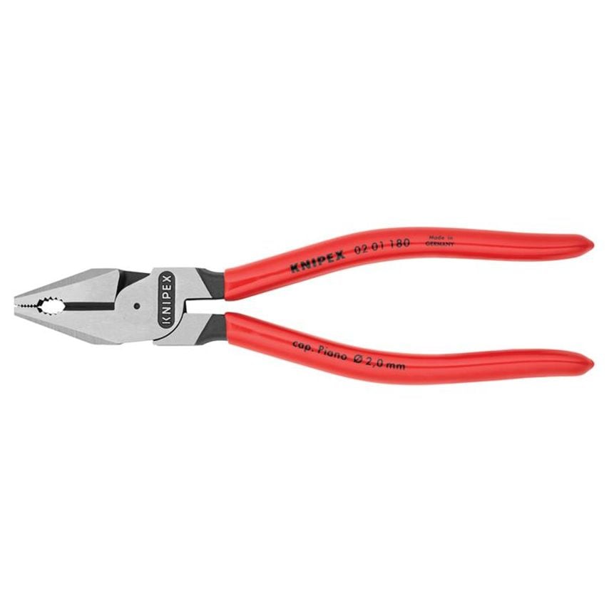 High Leverage Combination Pliers PVC Grip 180mm KPX0201180