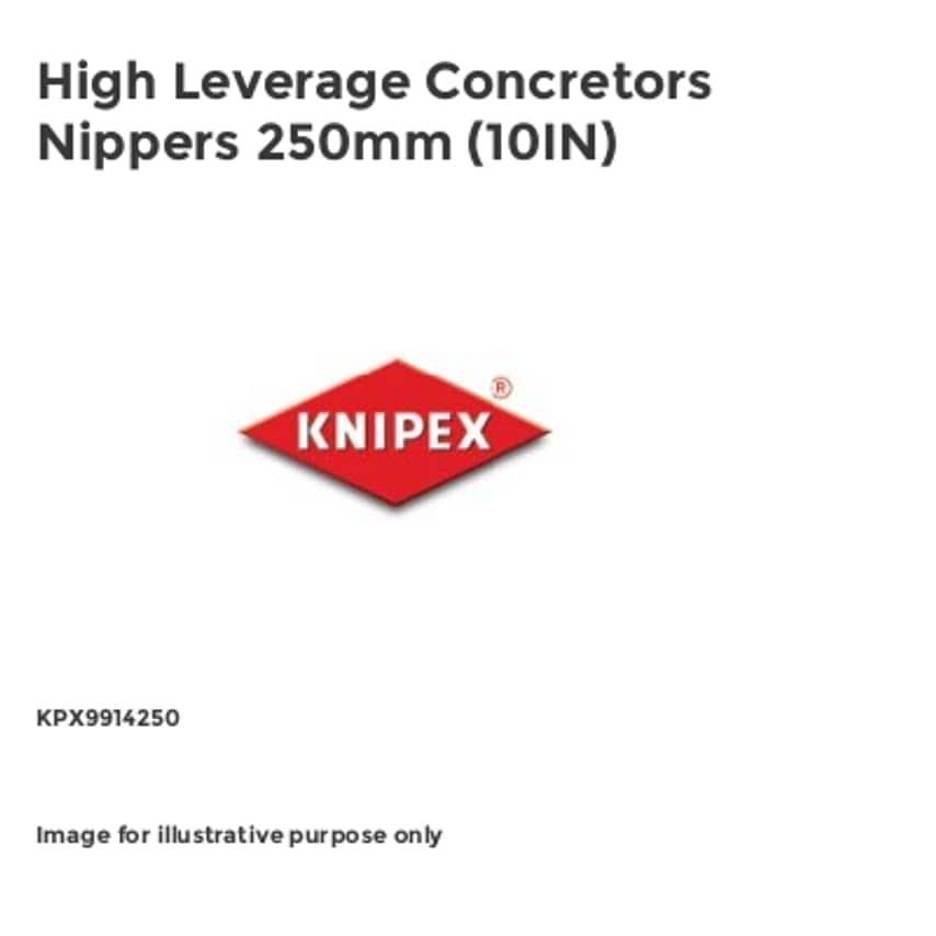 High Leverage Concretors Nippers 250mm (10IN)