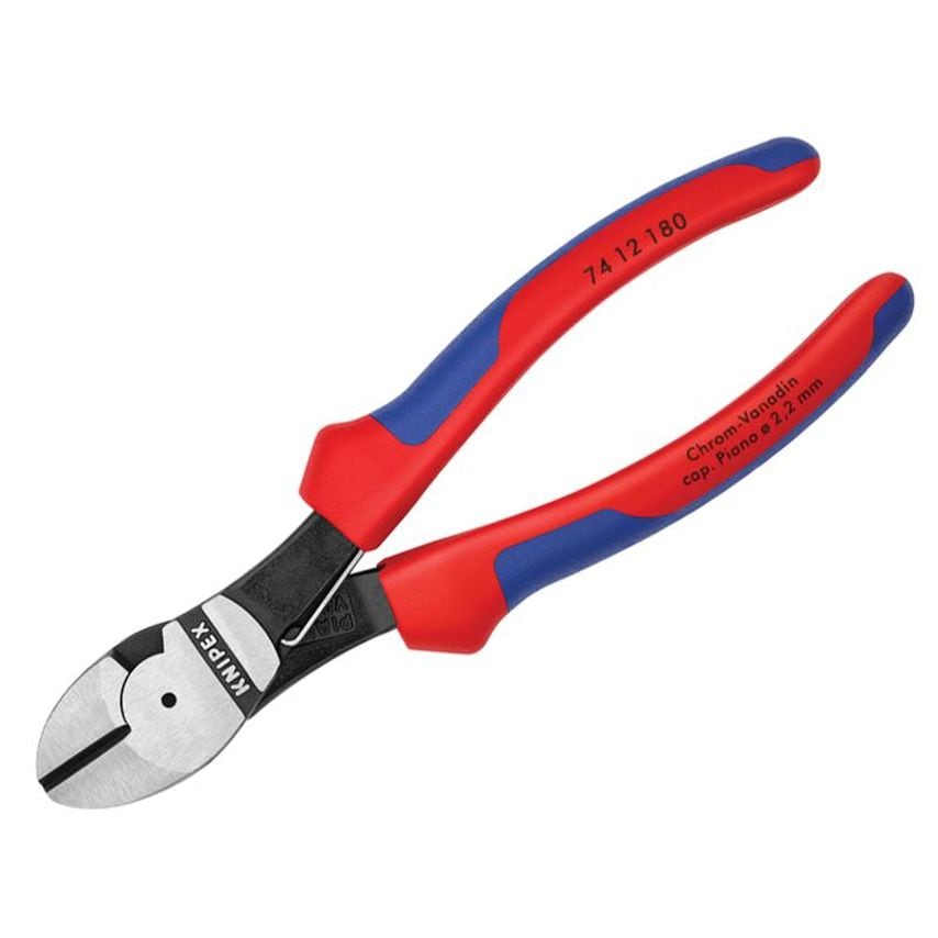 High Leverage Diagonal Cutters Multi-Component Grip with Spring 180mm KPX7412180