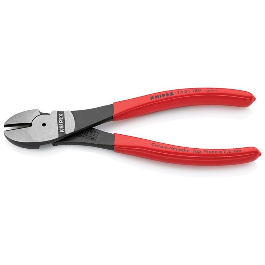 High Leverage Diagonal Cutters PVC Grip 180mm KPX7401180