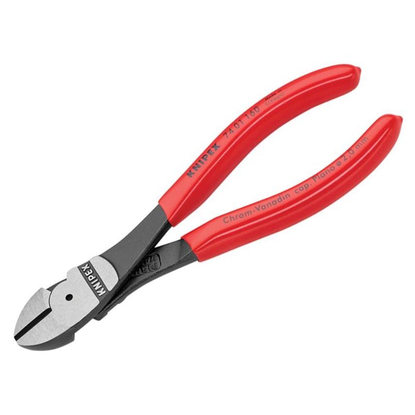 High Leverage Diagonal Cutters PVC Grips 160mm KPX7401160