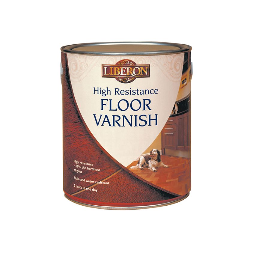 High Resistance Floor Varnish Clear Satin 2.5 litre LIBHRFVCS25L