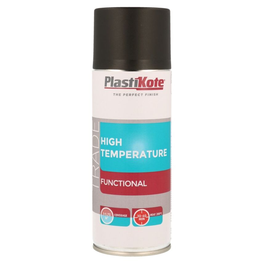High Temperature Spray Paint 400ml Black