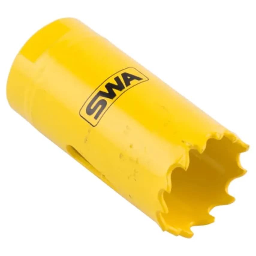 Holesaw Bi-metallic 25mm Yellow Steel