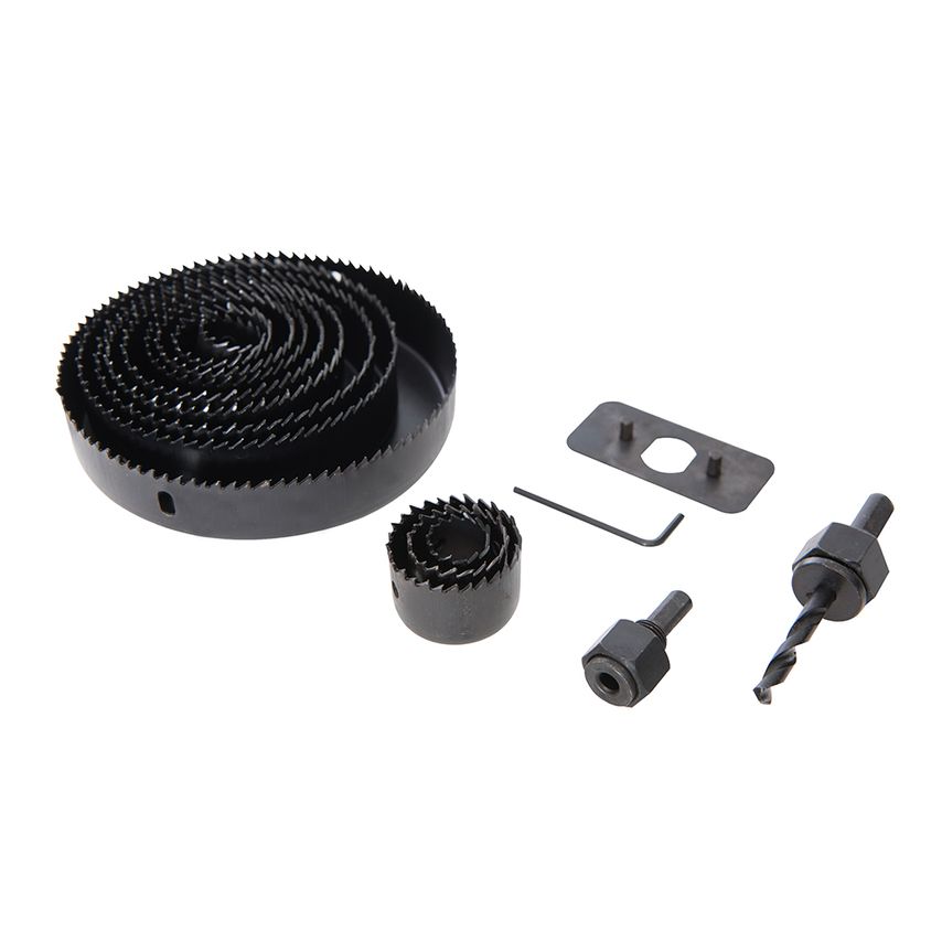 Holesaw Kit 16 Piece 19 - 127mm Dia