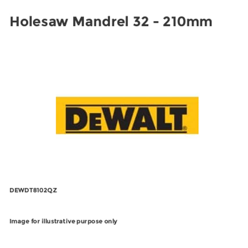 Holesaw Mandrel 32 - 210mm