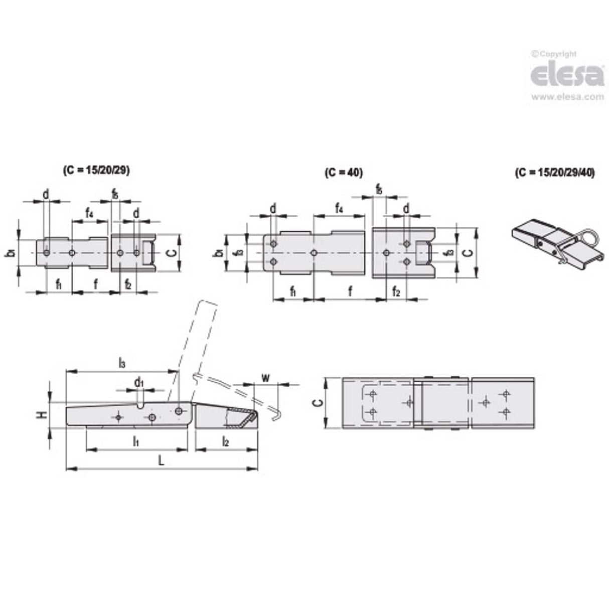 Hook Clamp-TLX.Z-20/76-B+R