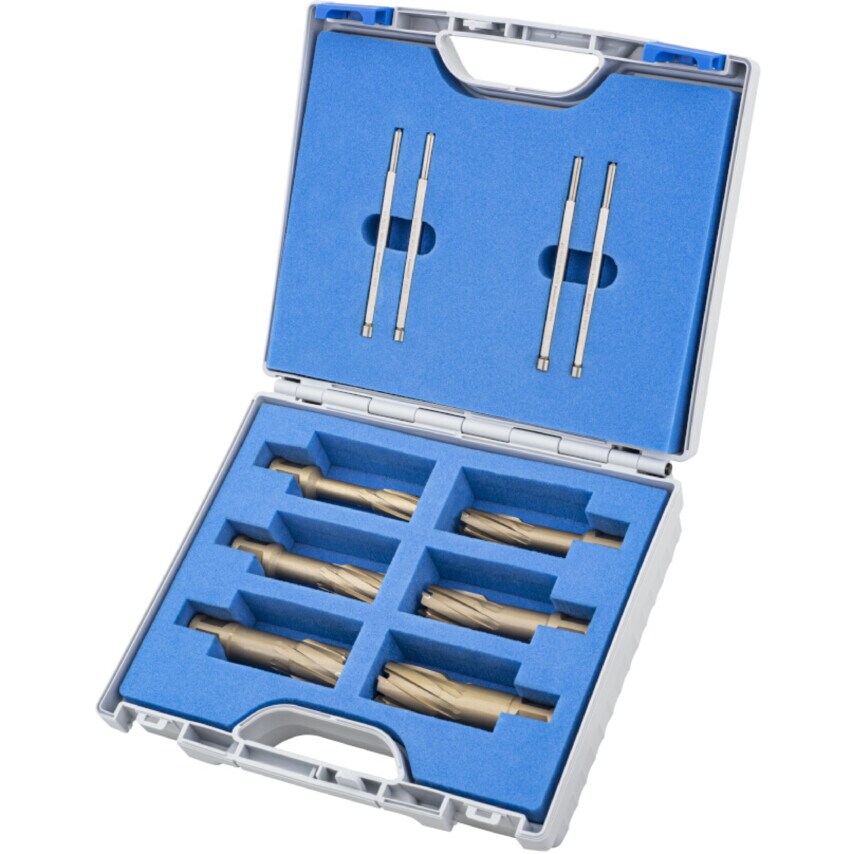 Hss-xe Hardline Carbide Tipped Annular Cutter 55mm Depth (SET-6)