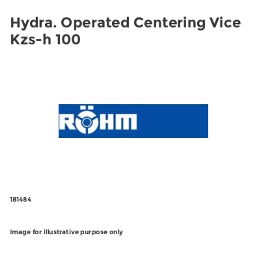 Hydra. Operated Centering Vice Kzs-h 100
