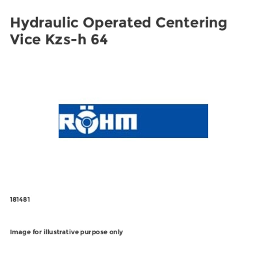 Hydraulic Operated Centering Vice Kzs-h 64