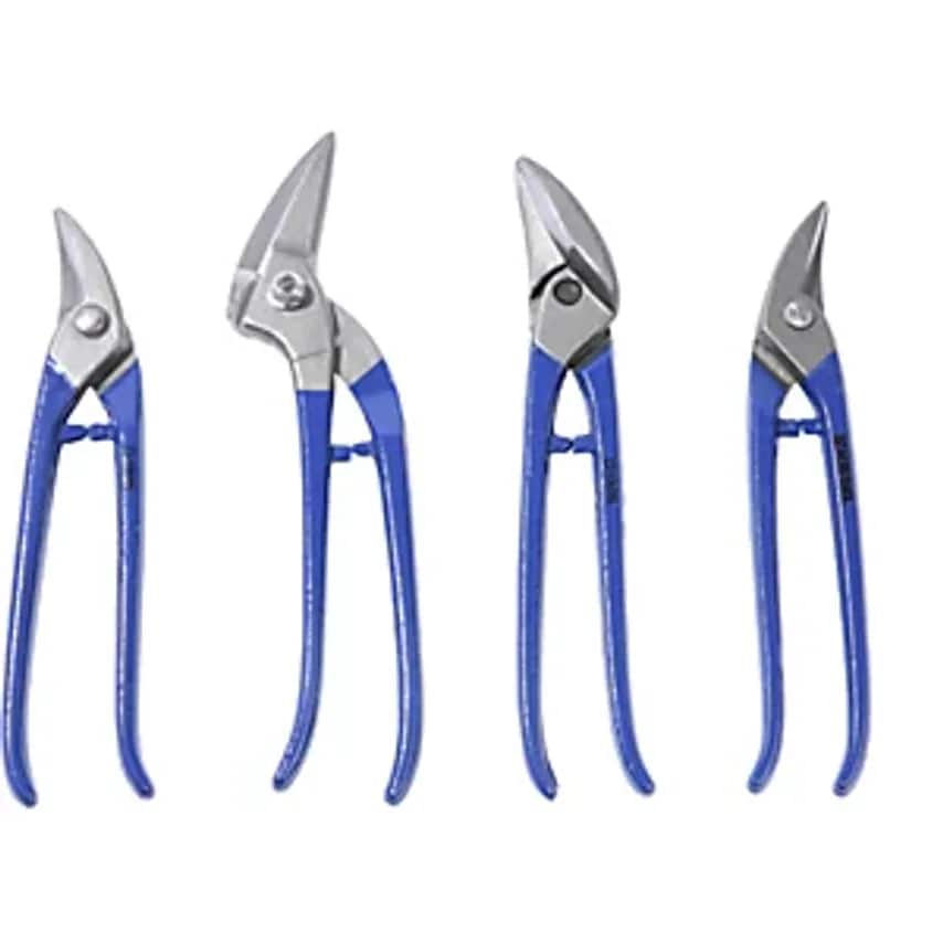 IDEAL Set Of Snips, 4 Hole Cutting, Ideal And Pelican Snips, In Cardboard Box