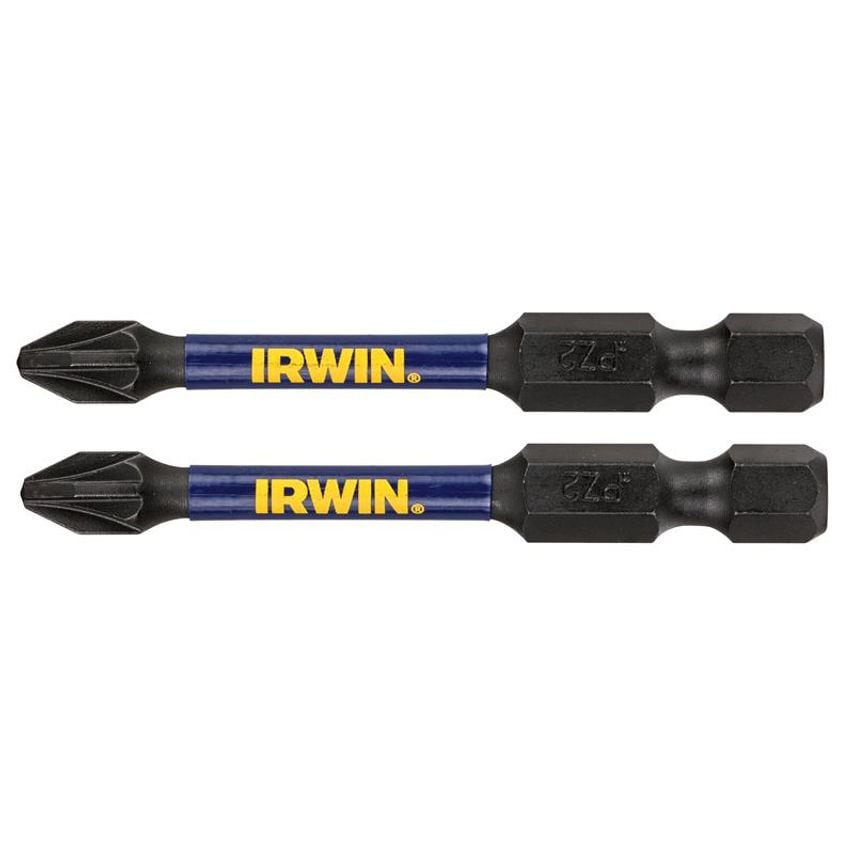 Impact Pro Performance Screwdriver Bits PZ2 57mm (Pack 2) IRWIW6061401