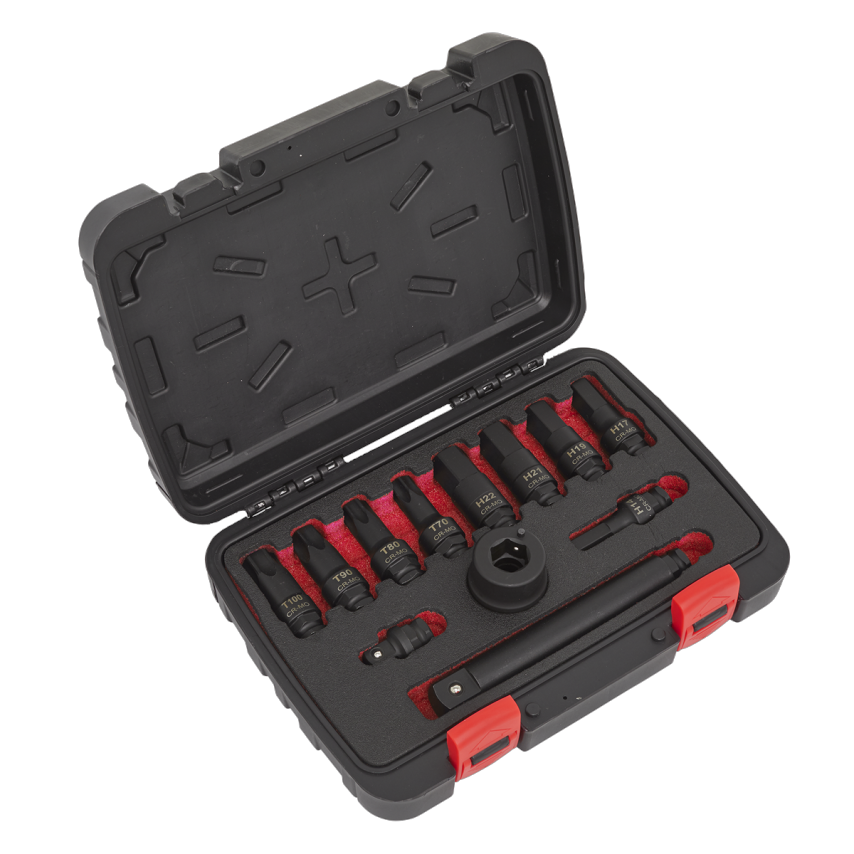 Impact Socket Bit & Accessories Set12 Piece 3/4" Square Drive