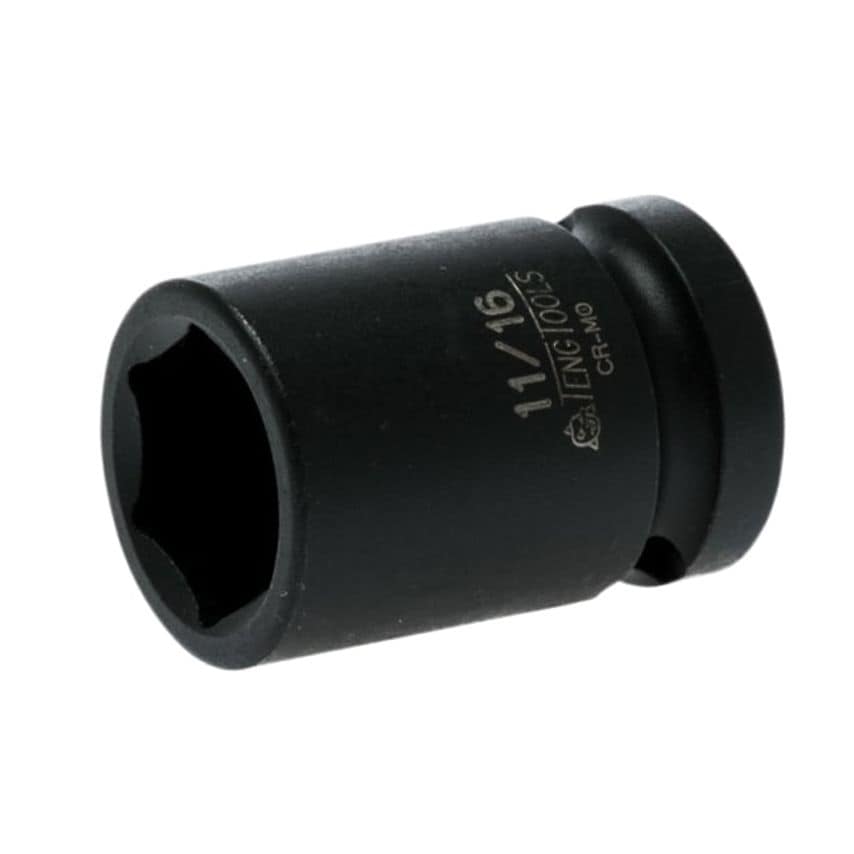 Impact Socket Hexagon 6-Point 1/2in Drive 11/16in