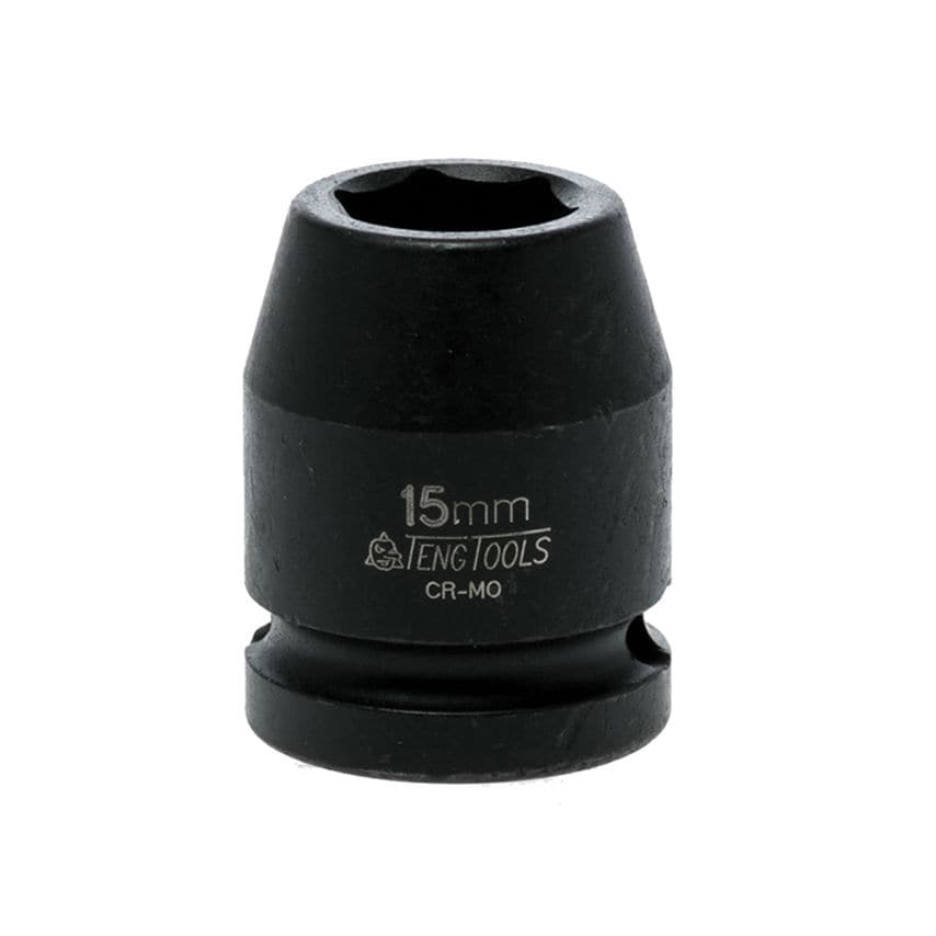 Impact Socket Hexagon 6-Point 1/2in Drive 15mm TEN920515N