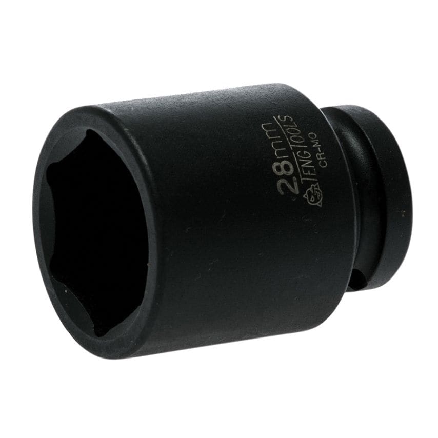 Impact Socket Hexagon 6-Point 1/2in Drive 28mm TEN920528N