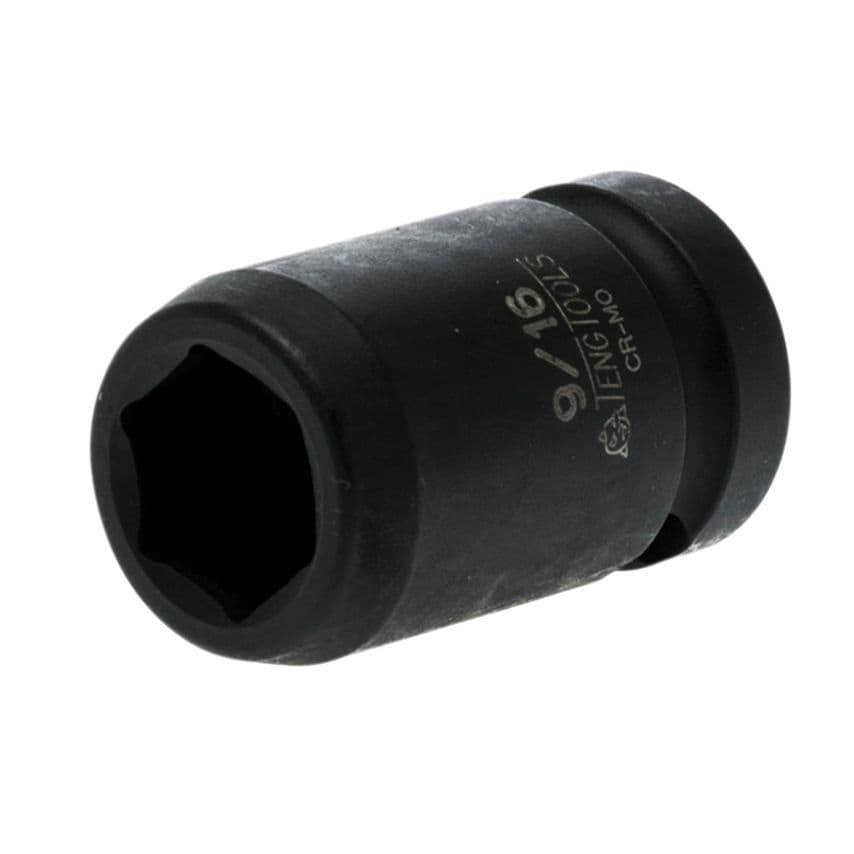 Impact Socket Hexagon 6-Point 1/2in Drive 9/16in TEN920118N