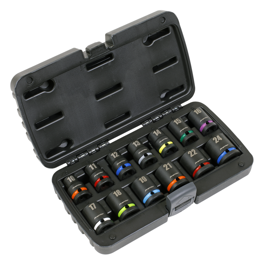 Impact Socket Set13 Piece 1/2" Square Drive Metric