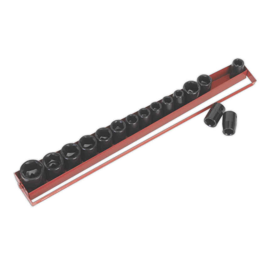 Impact Socket Set16 Piece 1/2" Square Drive Metric/Imperial